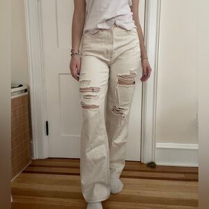 Urban Outfitters High rise ripped baggy jeans